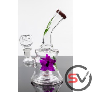 FLOWER POWER GLASS WATER PIPE 7inch